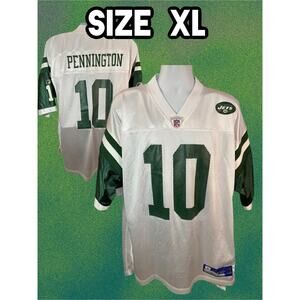 Jets Chad Pennington #10 Reebok NFL Equipment Jersey Men's Size XXL White